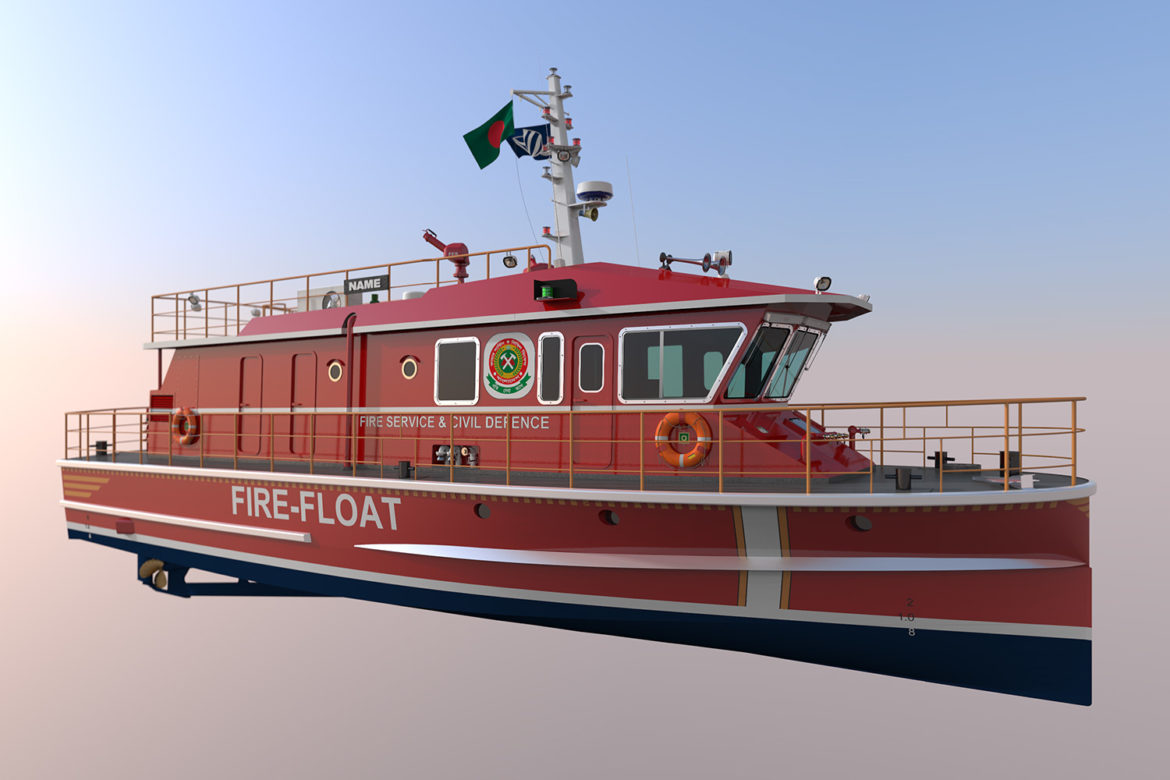 18 Metre Fire-Floats for Bangladesh - Robert Allan Ltd.